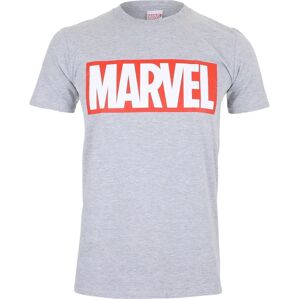 Marvel Core Logo Cotton T-Shirt - Grey - 2XL - T-Shirt Marvel Core Logo Cotton T-Shirt - Grey - 2XL - T-Shirt