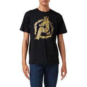 Marvel Avengers Cracked Cotton T-Shirt - Black M - T-Shirt Marvel Avengers Cracked Cotton T-Shirt - Black M - T-Shirt