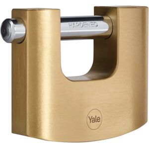 Yale High Security Brass Rectangular Padlock - Y114B/80/118/1 Yale High Security Brass Rectangular Padlock - Y114B/80/118/1
