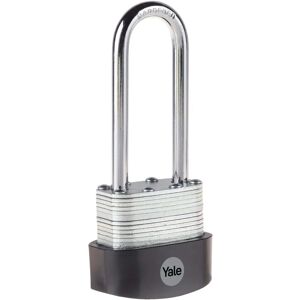 Yale Candado de Acero Laminado de Alta Seguridad - Cerrajón Largo - 3 Llaves - Uso Exterior Yale Candado de Acero Laminado de Alta Seguridad - Cerrajón Largo - 3 Llaves - Uso Exterior
