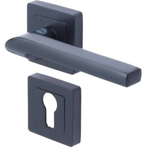 Poignée de porte carrée noire Yale Sienna 7mm - Passage de cylindre euro - Publicité Poignée de porte carrée noire Yale Sienna 7mm - Passage de cylindre euro - Publicité