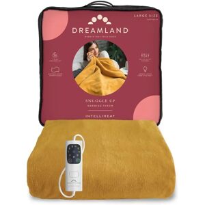 Dreamland Model 16820B Mustard Heated Throw - Throw Blanket Dreamland Model 16820B Mustard Heated Throw - Throw Blanket