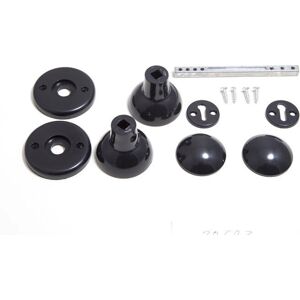 Onestopdiy Mortice Rim Door Knob Set Black - Complete With Fixings - Pack of 3 Onestopdiy Mortice Rim Door Knob Set Black - Complete With Fixings - Pack of 3