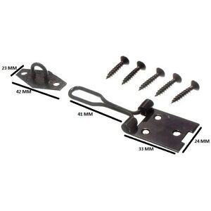 Onestopdiy Wire Hasp & Staple Gate Lock Light Duty - Hardware Set Onestopdiy Wire Hasp & Staple Gate Lock Light Duty - Hardware Set