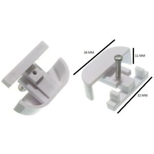 Extrémité de tringle Superwhite - Accessoire pour tringle - Publicité Extrémité de tringle Superwhite - Accessoire pour tringle - Publicité