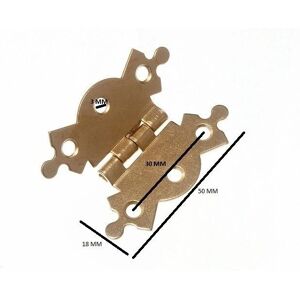 Butterfly Model - Brass Plated 50mm Hinges - 100 Pairs Butterfly Model - Brass Plated 50mm Hinges - 100 Pairs