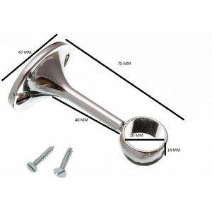 One Stop Diy Support Bracket - Towel Rail 19mm - Pack of 8 One Stop Diy Support Bracket - Towel Rail 19mm - Pack of 8