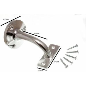 Support pour rampe d'escalier en aluminium - 2,5 pouces, pack de 10 - Publicité Support pour rampe d'escalier en aluminium - 2,5 pouces, pack de 10 - Publicité