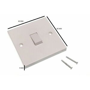 Onestopdiy Double Wall Light Switch - 1 Gang 2 Way - Pack of 50 Onestopdiy Double Wall Light Switch - 1 Gang 2 Way - Pack of 50
