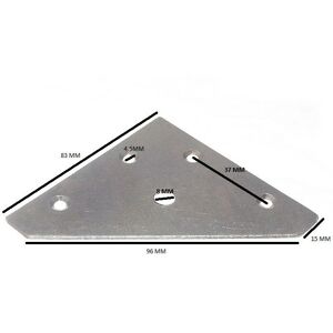 One Stop Diy Plaque de Réparation - Angle 83mm x 83mm x 1mm - Paquet de 25 - Publicité One Stop Diy Plaque de Réparation - Angle 83mm x 83mm x 1mm - Paquet de 25 - Publicité
