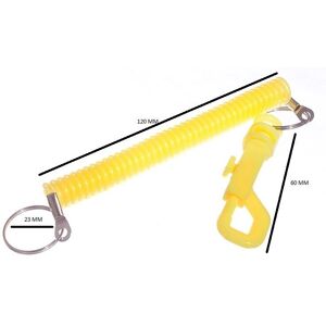 Anneau de clé spiralée jaune de One Stop Diy - Porte-clés - Publicité Anneau de clé spiralée jaune de One Stop Diy - Porte-clés - Publicité