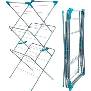 Beldray Beldray LA050397 Foldable Clothes Airer - 15M, Steel, Turquoise Beldray Beldray LA050397 Foldable Clothes Airer - 15M, Steel, Turquoise