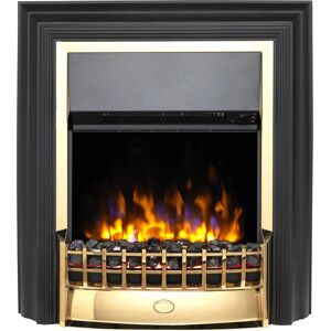 Dimplex Cheriton Deluxe Brass Electric Fireplace - Electric Dimplex Cheriton Deluxe Brass Electric Fireplace - Electric