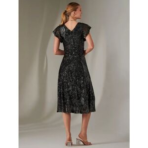 Jolie Moi Sequin V-Neck Fit and Flare Midaxi Dress Jolie Moi Sequin V-Neck Fit and Flare Midaxi Dress