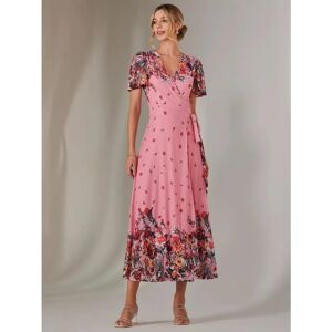 Jolie Moi Mirror Print Mesh Wrap Maxi Dress - dress Jolie Moi Mirror Print Mesh Wrap Maxi Dress - dress