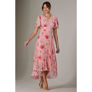 Jolie Moi Floral Pleated Dress - Dress Jolie Moi Floral Pleated Dress - Dress