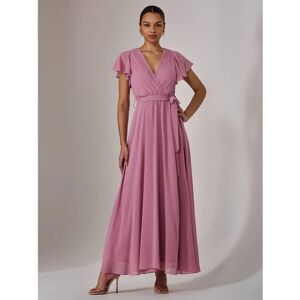 Jolie Moi Dusty Pink Maxi Dress - Flowy Chiffon Jolie Moi Dusty Pink Maxi Dress - Flowy Chiffon