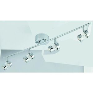 Searchlight Bubbles - LED 4 Light Adjustable Bathroom Ceiling Spotlight Bar Chrome, Bubble Effect IP44 Searchlight Bubbles - LED 4 Light Adjustable Bathroom Ceiling Spotlight Bar Chrome, Bubble Effect IP44