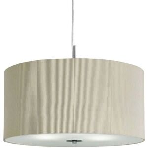 Searchlight Cream Drum Pleat - 3 Light Ceiling Pendant - Ceiling Pendant Searchlight Cream Drum Pleat - 3 Light Ceiling Pendant - Ceiling Pendant