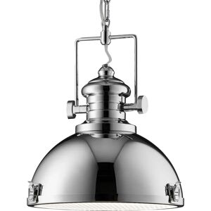 Searchlight Lighting Searchlight Industrial 1 Light Chrome Pendant - Pendant Light Searchlight Lighting Searchlight Industrial 1 Light Chrome Pendant - Pendant Light