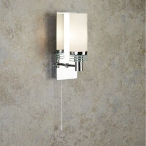Searchlight Lighting Searchlight EU - Lima 1 Light Bathroom Wall Light Chrome, Mirror IP44, G9 Searchlight Lighting Searchlight EU - Lima 1 Light Bathroom Wall Light Chrome, Mirror IP44, G9