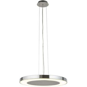 Searchlight Lexi Chrome White Glass LED Ceiling Pendant - Ceiling Pendant Searchlight Lexi Chrome White Glass LED Ceiling Pendant - Ceiling Pendant