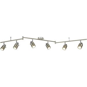 Searchlight Samson 6 Light Bathroom Ceiling Spotlight Bar Satin Silver - Bathroom Light Searchlight Samson 6 Light Bathroom Ceiling Spotlight Bar Satin Silver - Bathroom Light