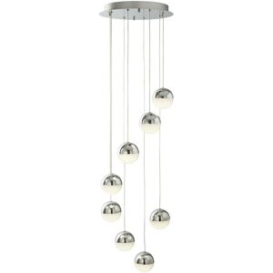 Searchlight Lighting Marbles 8 Light LED Flush Ceiling Fitting - Polished Chrome - Ceiling Light Searchlight Lighting Marbles 8 Light LED Flush Ceiling Fitting - Polished Chrome - Ceiling Light