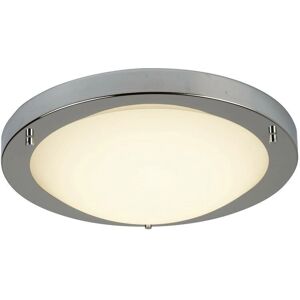 Searchlight Searchlight LED Flush Ceiling Light Satin Silver - Bathroom, Hallway Searchlight Searchlight LED Flush Ceiling Light Satin Silver - Bathroom, Hallway