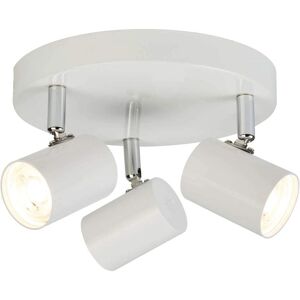 Searchlight Lighting Rollo 3 Light Ceiling Spot White & Chrome - Ceiling Spot Light Searchlight Lighting Rollo 3 Light Ceiling Spot White & Chrome - Ceiling Spot Light
