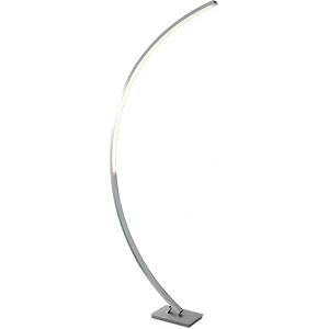 Searchlight Colton LED Floor Lamp - Satin Silver - Dimmable - 169cm Searchlight Colton LED Floor Lamp - Satin Silver - Dimmable - 169cm
