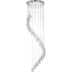 Searchlight Ice Cube - 20 Light Spiral Pendant Chrome Searchlight Ice Cube - 20 Light Spiral Pendant Chrome