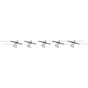 Searchlight Faretto LED 5 Luci su Traccia - Cromato Searchlight Faretto LED 5 Luci su Traccia - Cromato