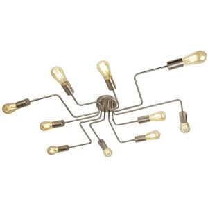 Searchlight Lighting Circuit 10 Light Ceiling - Flush Silver - E27 Searchlight Lighting Circuit 10 Light Ceiling - Flush Silver - E27