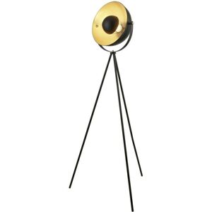 Searchlight Tripod Floor Lamp - Black, Gold, E27, 144cm Searchlight Tripod Floor Lamp - Black, Gold, E27, 144cm