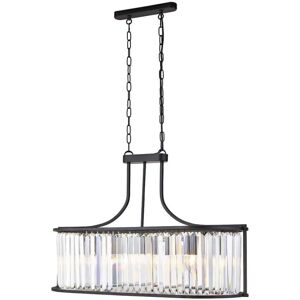 Searchlight Victoria 5 Light Pendant - Black - Ceiling Light Searchlight Victoria 5 Light Pendant - Black - Ceiling Light