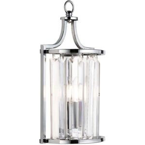 Searchlight Victoria Chrome Wall Light - Glass, E14 - Wall Light Searchlight Victoria Chrome Wall Light - Glass, E14 - Wall Light