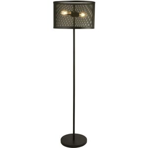Searchlight Fishnet 2 Light Floor Lamp - Black Searchlight Fishnet 2 Light Floor Lamp - Black