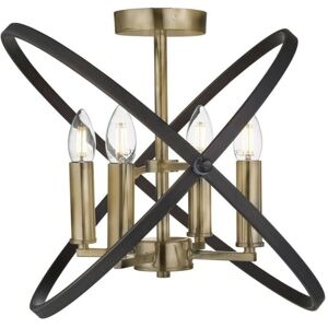 Searchlight Hoopla 4 Light Bronze Ceiling Light - Modern Classic Searchlight Hoopla 4 Light Bronze Ceiling Light - Modern Classic