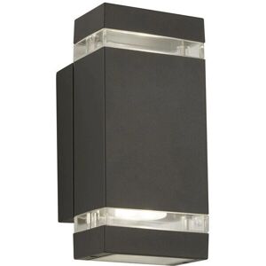 Searchlight Grey Outdoor Wall Light - IP44, GU10 Searchlight Grey Outdoor Wall Light - IP44, GU10