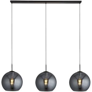 Searchlight Amsterdam 3 Light Black Glass Ceiling Pendant - Ceiling Light Searchlight Amsterdam 3 Light Black Glass Ceiling Pendant - Ceiling Light