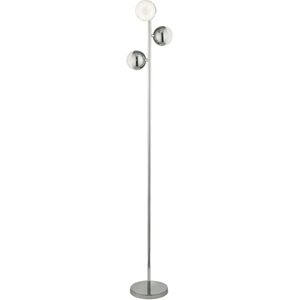 Searchlight Marbles Floor Lamp 3 Light Chrome - Crystal Sand Searchlight Marbles Floor Lamp 3 Light Chrome - Crystal Sand