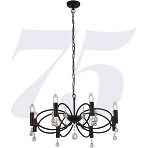 Searchlight Infinity 8 Light Ceiling Pendant - Black - Ceiling Light Searchlight Infinity 8 Light Ceiling Pendant - Black - Ceiling Light