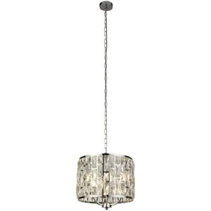 Searchlight Bijou 3 Light Chrome Ceiling Pendant - Crystal Searchlight Bijou 3 Light Chrome Ceiling Pendant - Crystal