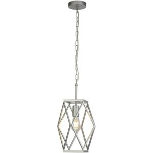 Searchlight Lighting 47175 Suspension simple en argent satiné - Plafonnier - Publicité Searchlight Lighting 47175 Suspension simple en argent satiné - Plafonnier - Publicité