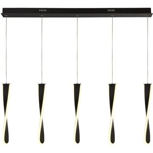 Searchlight Lighting Searchlight Paddle 5 Light LED Bar Ceiling Pendant - Black Searchlight Lighting Searchlight Paddle 5 Light LED Bar Ceiling Pendant - Black