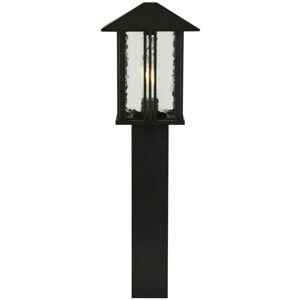 Searchlight Venice 1 Light Outdoor Post - Black Water Glass Searchlight Venice 1 Light Outdoor Post - Black Water Glass
