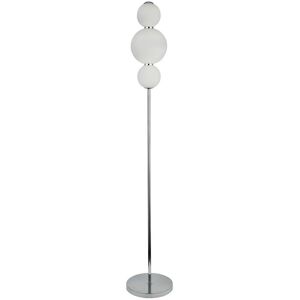 SEARCHLIGHT Snow Ball Acciaio Bianco LED Lampada da terra - Lampada da terra SEARCHLIGHT Snow Ball Acciaio Bianco LED Lampada da terra - Lampada da terra