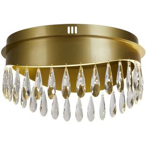 Searchlight Jewel LED Flush Fitting - Gold, Crystal - Lighting Fixture Searchlight Jewel LED Flush Fitting - Gold, Crystal - Lighting Fixture