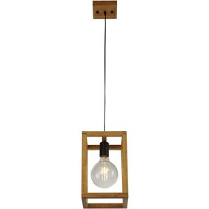 Searchlight Searchlight Square Bamboo Wood Pendant - Ceiling Pendant Light Searchlight Searchlight Square Bamboo Wood Pendant - Ceiling Pendant Light